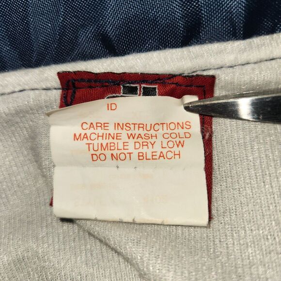 Vintage JBS Apparel 1/4 Zipper Pullover Navy Blue Nylon Cotton Men XL Windbreak - Picture 6 of 6